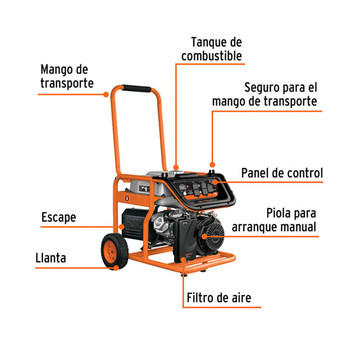 Generador portátil 5.5 kW motor a gasolina - Image 3