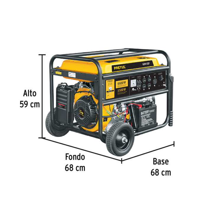 Generador portátil 6.6 kW motor a gasolina - Image 2